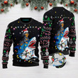 Shark Dachshund Christmas Funny Ugly Christmas Sweater Adult For Men & Women