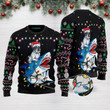 Shark French Bulldog Christmas Funny Ugly Christmas Sweater Adult For Men & Women
