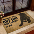 Personalized Love Cane Corso Rubber Base Doormat
