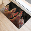 Love Chicken Rubber Base Doormat