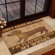 Dachshund Doormat, Funny Dachshund Doormat, Dog Funny Doormat, Welcome Mat, Pet Doormat, Housewarming Gift - spreadstores