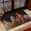 Love Chicken Rubber Base Doormat