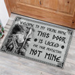 Welcome To My Viking Home Rubber Base Doormat