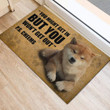 Personalized Love Shiba Inu Rubber Base Doormat