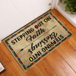 Stepping Out On Faith Rubber Base Doormat