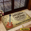 Love Guitar Music Rubber Base Doormat