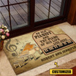 Love Piano Music Rubber Base Doormat