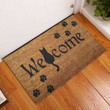 Love Cat Rubber Base Doormat