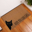 Hope You Like Cats Rubber Base Doormat