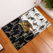 Love Dinosaur Rubber Base Doormat