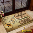 Love Trumpet Music Rubber Base Doormat