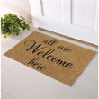 Welcome Rug, All Are Welcome Here Doormat, Housewarming Gift, Indoor Furniture, Home Decor - Spreadstores