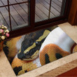 Love Ball Python Snake Reptile Rubber Base Doormat