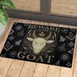 Beware Of The Goat Rubber Base Doormat