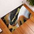 Love Ball Python Snake Reptile Rubber Base Doormat
