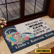 Love Knitting Rubber Base Doormat