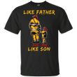 Dad Shirt, Custom Shirt, Gift For Dad, US Firefighters Like Father Like Son T-Shirt KM1106 - spreadstores