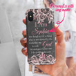 I am the daughter of a King personalized name iPhone case