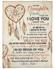 Personalized To My Daughter Never Forget That I Love You Hope You Believe In Yourself Dreamcatcher Fleece Blanket - Spreadstores