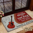 Personalized Guitar Bassist Old Couple Live Here Doormat, Home Decor, Gift For Guitar Lovers, Housewarming Gift - Spreadstores