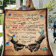 Personalized Wife Blanket, To My Wife I Choose You Again & Again At The Start And Finish Butterfly Fleece Blanket - Spreadstores