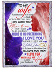 Personalized To My Wife Sometimes It's Hard To Find Words To Tell You, Gifts For Wife Fleece Blanket - Spreadstores