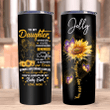 Personalized To My Daughter Whenever You Feel Overwhelmed Stainless Steel Tumbler, Gift For Daughter - Spreadstores