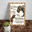 Personalized Grandson Canvas, Gift For Grandson, To My Grandson Never Forget That I Love You Dinosaur Canvas - Spreadstores