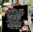 Personalized To My Gorgeous Wife, Never Forget That I Love You I Didn't Marry You So I Could Live With You Fleece Blanket - Spreadstores