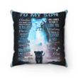 Personalized Son Pillow, Gift For Son, To My Son I Will Always Be There To Love You Lion Pillow - Spreadstores
