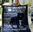 Personalized To My Grandson Never Feel That You Are Alone No Matter How Near Or Far Apart I Am There Fleece Blanket - Spreadstores