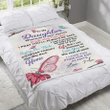 Personalized To My Daughter Wherever Your Journey In Life May Take You I Pray You'll Always Butterflies Fleece Blanket - Spreadstores