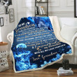 Personalized Grandson Blanket To My Grandson Inside This Blanket There Is A Piece Of My Heart Wolf Sherpa Blanket - Spreadstores