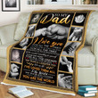 Personalized To My Dad Blanket, You Are The World, Father's Day Gift Idea For Dad, Love Dad From Daughter Fleece Blanket - Spreadstores
