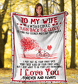 Personalized Blanket To My Wife I Wish I Could Turn Back The Clock, Gift For Wife, Wedding, Birthday Fleece Blanket - Spreadstores