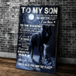 Personalized Canvas To My Son Never Feel That You Are Alone No Matter How Near Or Far Apart I Am There Matte Canvas - Spreadstores