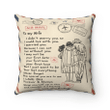 Personalized To My Wife I Didn't Marry You So I Could Live With You I Married You Pillow, Valentine's Gift Ideas - Spreadstores