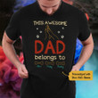 Personalized Dog Father Day Gifts For Dad Black T Shirt MY117 90O57