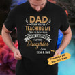 Personalized Father Day Gifts For Hunting Dad FD Black T Shirt MY0601 81O34
