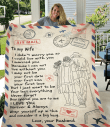 Personalized blanket To My Wife I Didn't Marry You So I Could Live With You I Married You Fleece Blanket - Spreadstores