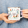 Gift For Mum - Personalized Botanical Floral Enamel Mug For Mum - Mother's Day Gift - Customized Gift For Mum - Campfire Mug - Spreadstores