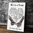 Personalized Canvas, We're A Team, I Love You Forever And Always, Gift For Her For Him Canvas - Spreadstores