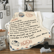 Personalized Blanket, To My Daughter, Whenever You Feel Overwhelmed Sherpa Blanket - Spreadstores
