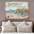 Personalized Canvas, Gift For Him Gift For Her, God Blessed Summer Beach And Sunflower Bike Canvas - Spreadstores