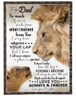 Personalized Dad Blanket, Best Gift For Father's Day From Daughter, To My Dad So Much Of Me Lion King Fleece Blanket - Spreadstores