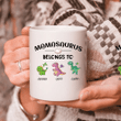 Mamasaurus, Personalized Mamasaurus Mug, Gift For Daughter Mother Father, Dinosaur Family Mug - Spreadstores