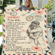 Personalized Blanket To My Wife I Didn't Marry You So I Could Live With You Fleece Blanket - Spreadstores