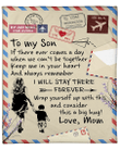 Personalized Blanket To My Son If There Ever Comes A Day Fleece Blanket - Spreadstores
