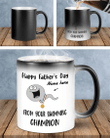 Funny Fathers Day Mug, Personalized Mug, Happy Father's Day From Your Swimming Champion Color Changing Mug - Spreadstores