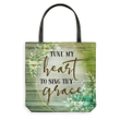 Tune my heart to sing thy grace tote bag - Gossvibes